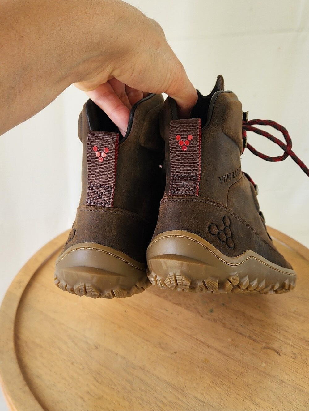 Vivo barefoot Tracker Womens Brown Leather Trail Boots - Picture 8 of 14